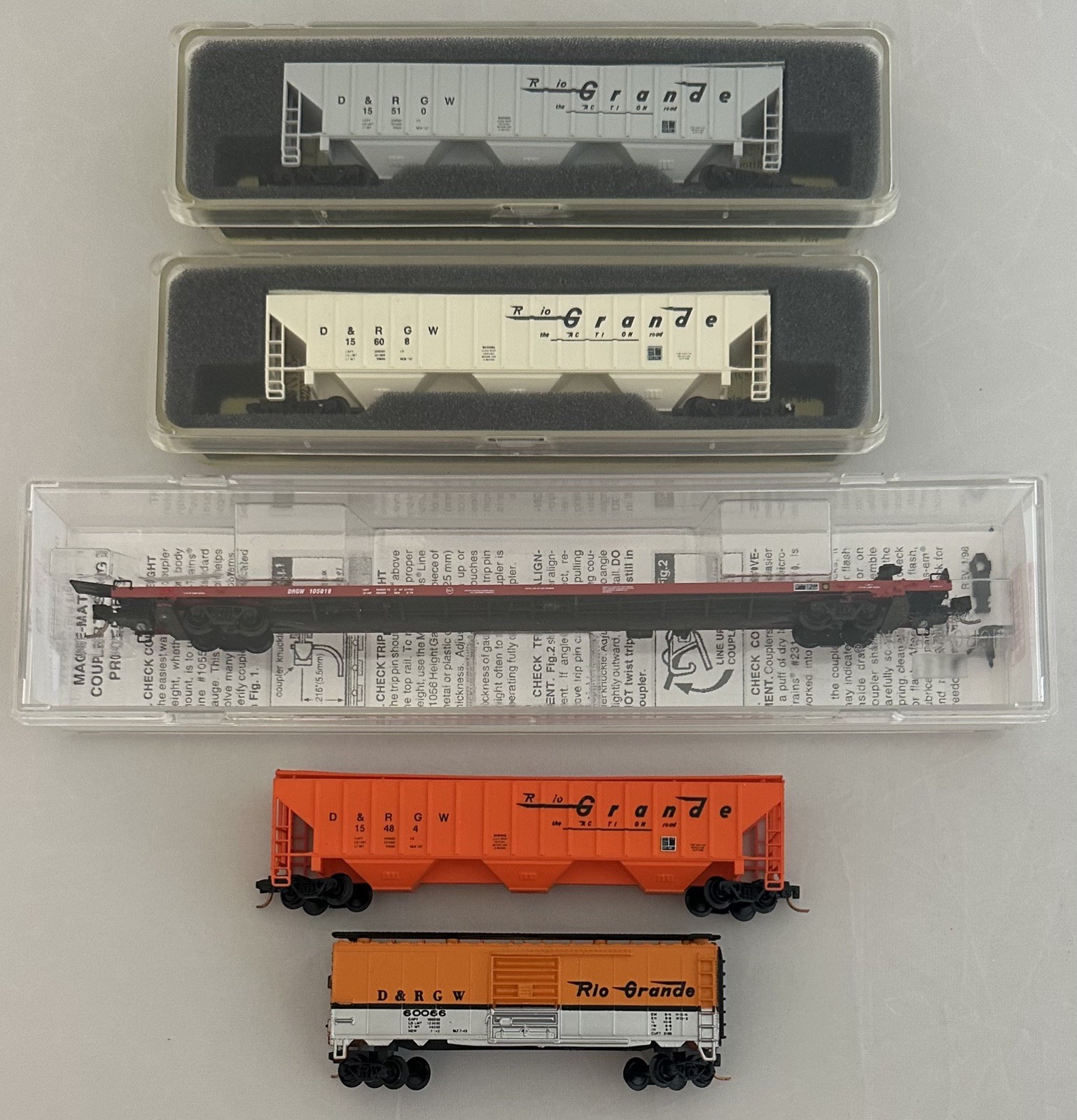 Huge N Scale Lot | D&RGW | 52 Freight Cars + 4 Locomotives | Rio Grande