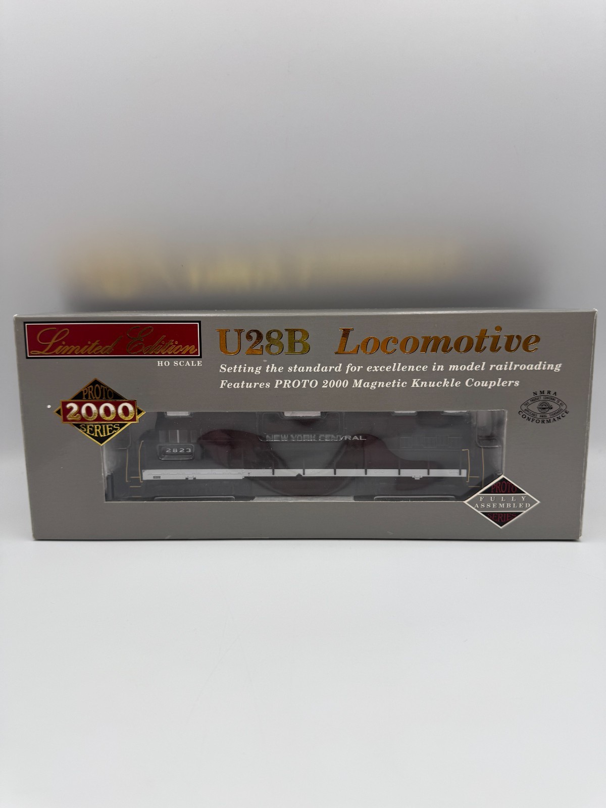 HO Proto 2000 #31078 U28B New York Central #2823 NCE Decoder Installed. IOB.