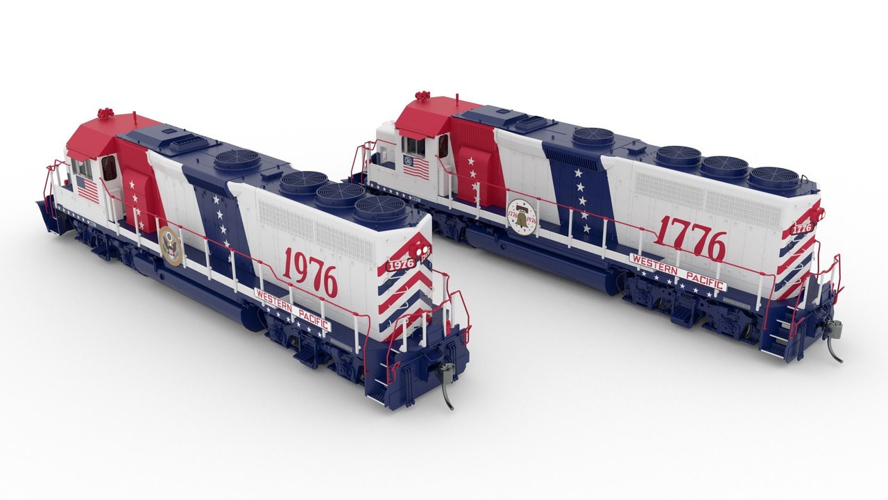 Rapido HO Scale ~ EMD GP40 ~ Set of 2 ~ Western Pacific ~ DCC Sound ~ 40560