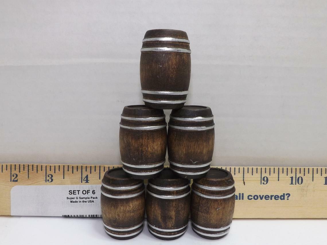 G SCALE WHISKEY BARRELS WINE BARRELS 1/24 MODEL TRAIN CARGO 12 Barrel set