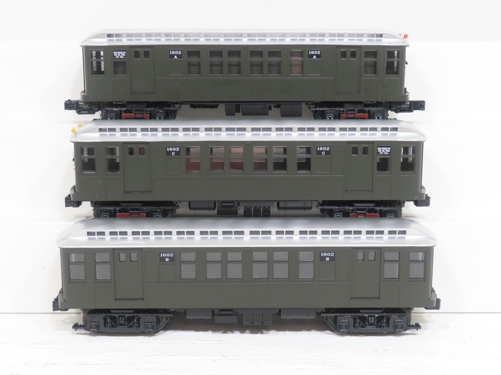 MTH 30-2759-1 NY Transit Two Tone Green Subway Set w/PS2 LN 13386