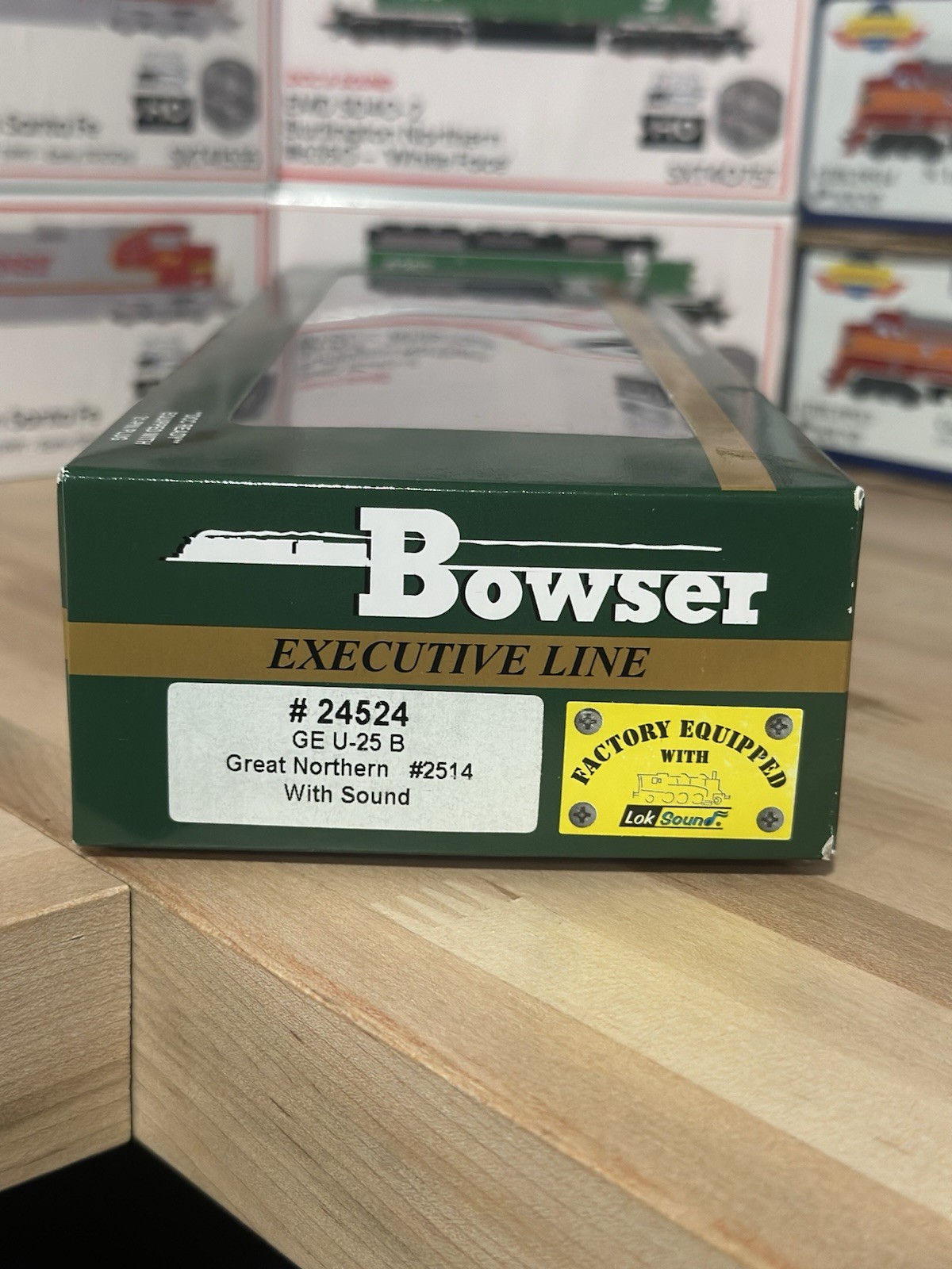 NEW Bowser HO GE U-25 B Great Northern #2514 DCC/Sound Orange/Black LNIB