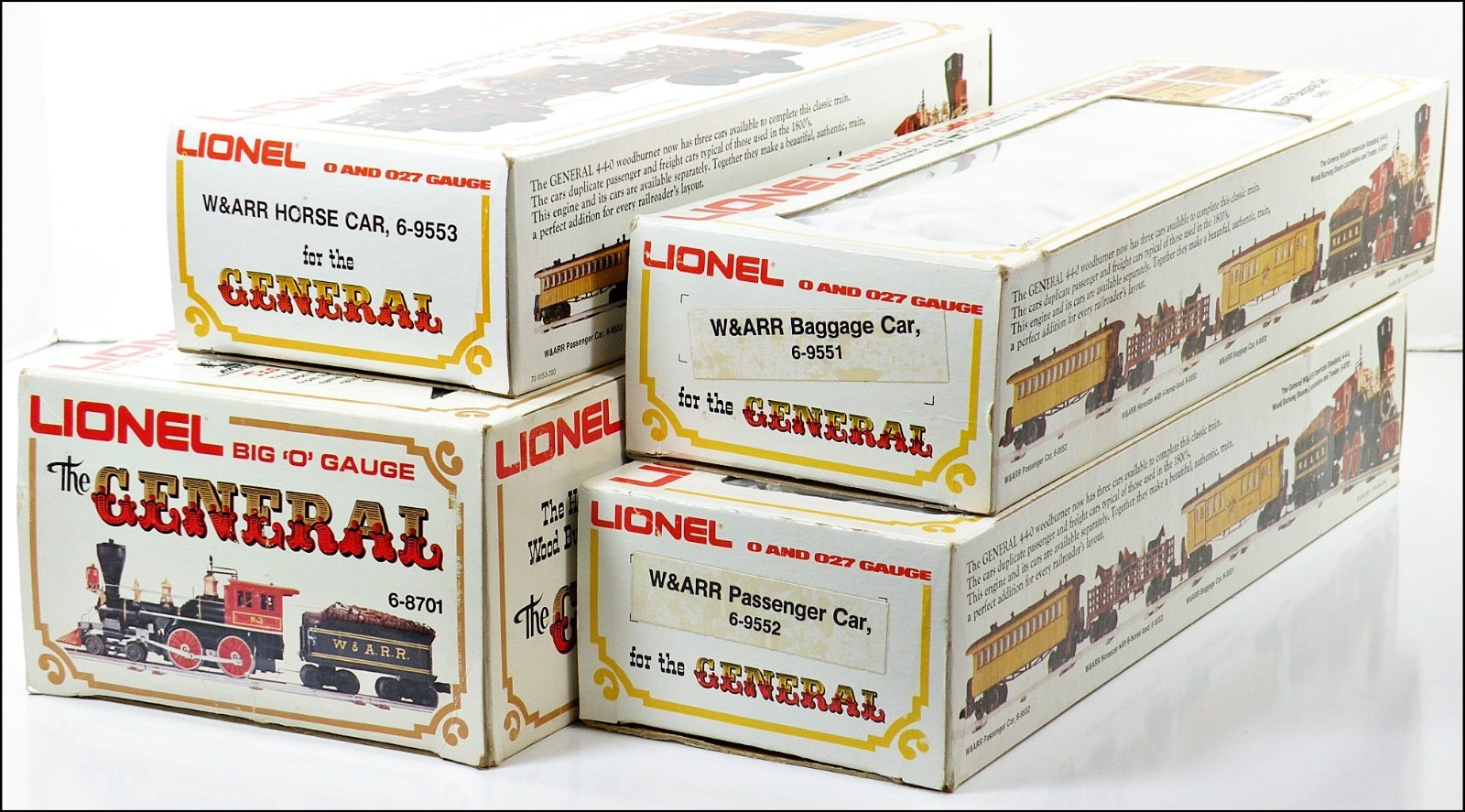 Lionel 6-8701 W&ARR 0-4-0 General Steam Loco & 3-Cars 1977 C9
