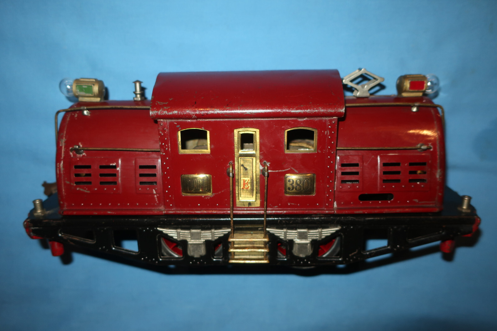 Lionel Pre-war Standard Gauge #380E Electric Locomotive. E Stamped on Doors