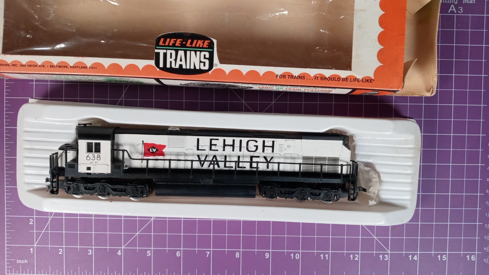 TrkRdy True CO-CO setup – Lehigh Valley ALCO Century 628 Diesel Locomotive, GWC