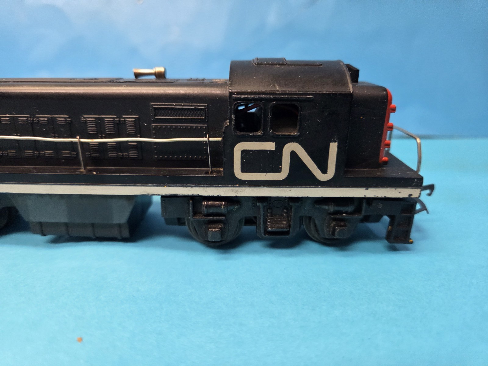 Vintage Tri-ang Canadian National Diesel Switcher Locomotive 3000 CN Black Red