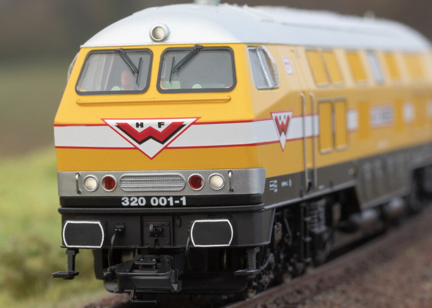 Trix 22434 Diesel Br 320 6-achsig Walton Bauzuglok Epoch 6 Sound New Boxed 1:87