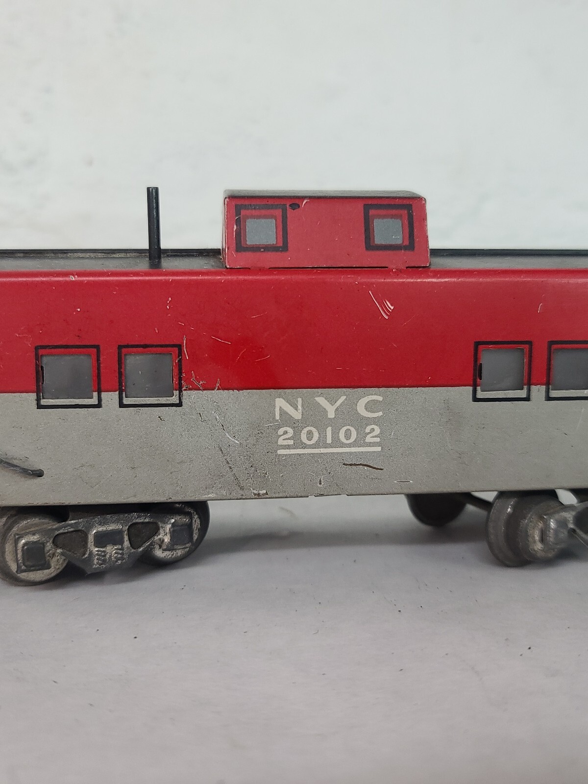 Asis Working #666 Marx O Cast Metal 0-4-2 Steam Locomotive Tin Tender & Caboose