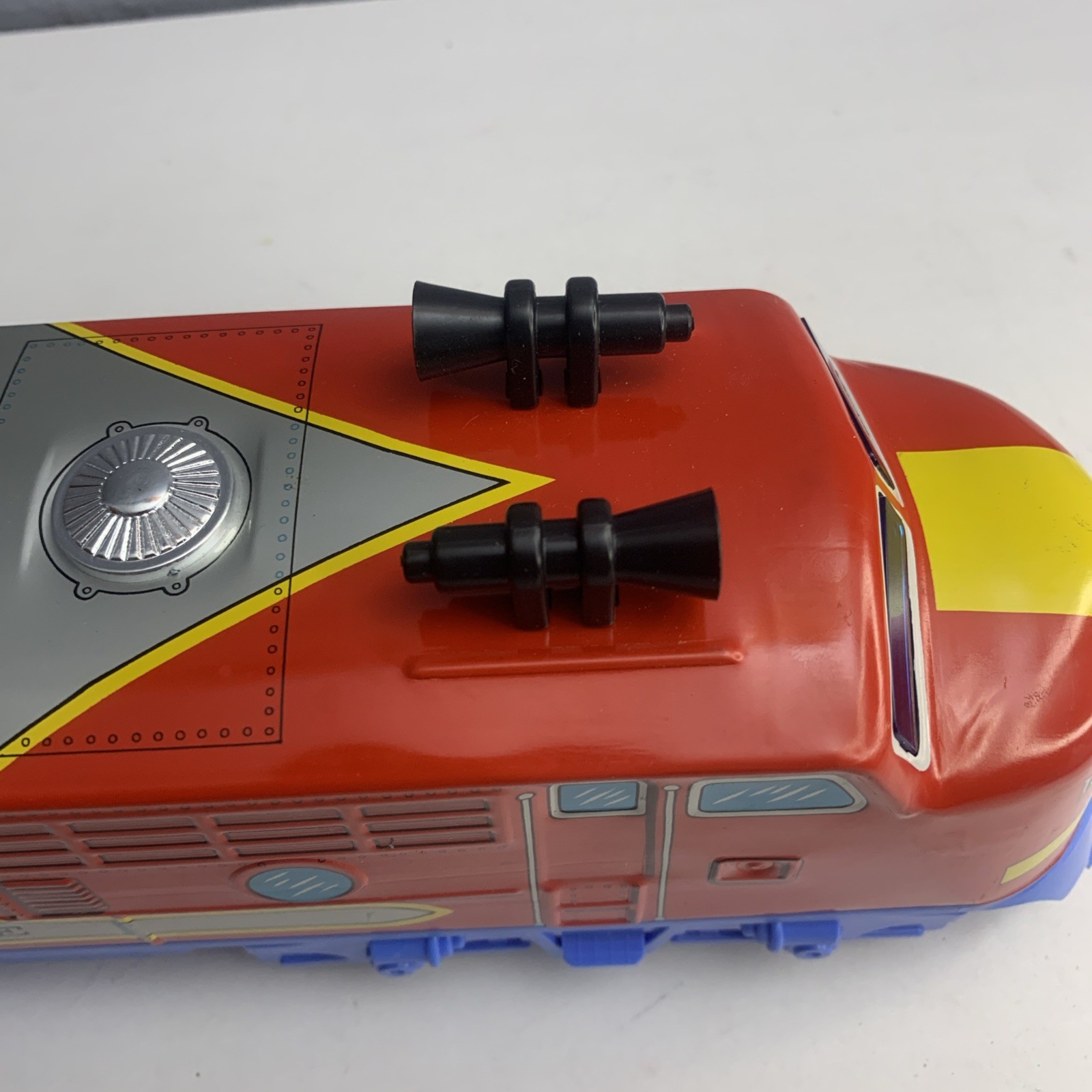 1950’s Vintage Locomotive Santa Fe 327 Trademark Modern Toys. Made In Japan 4190
