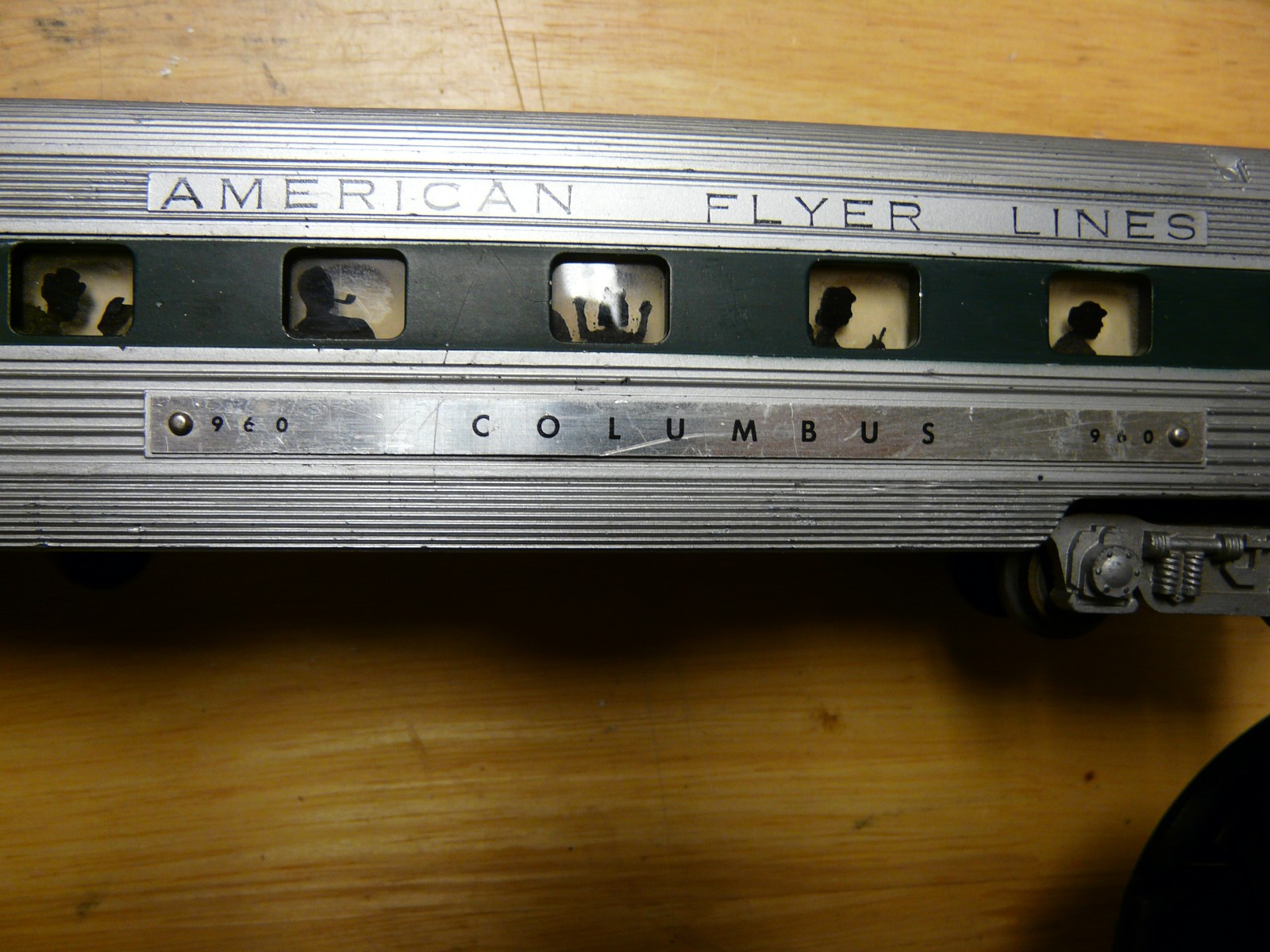 S GAUGE AMERICAN FLYER #474-475 ROCKET PASSENGER SET FOUR CARS A1A