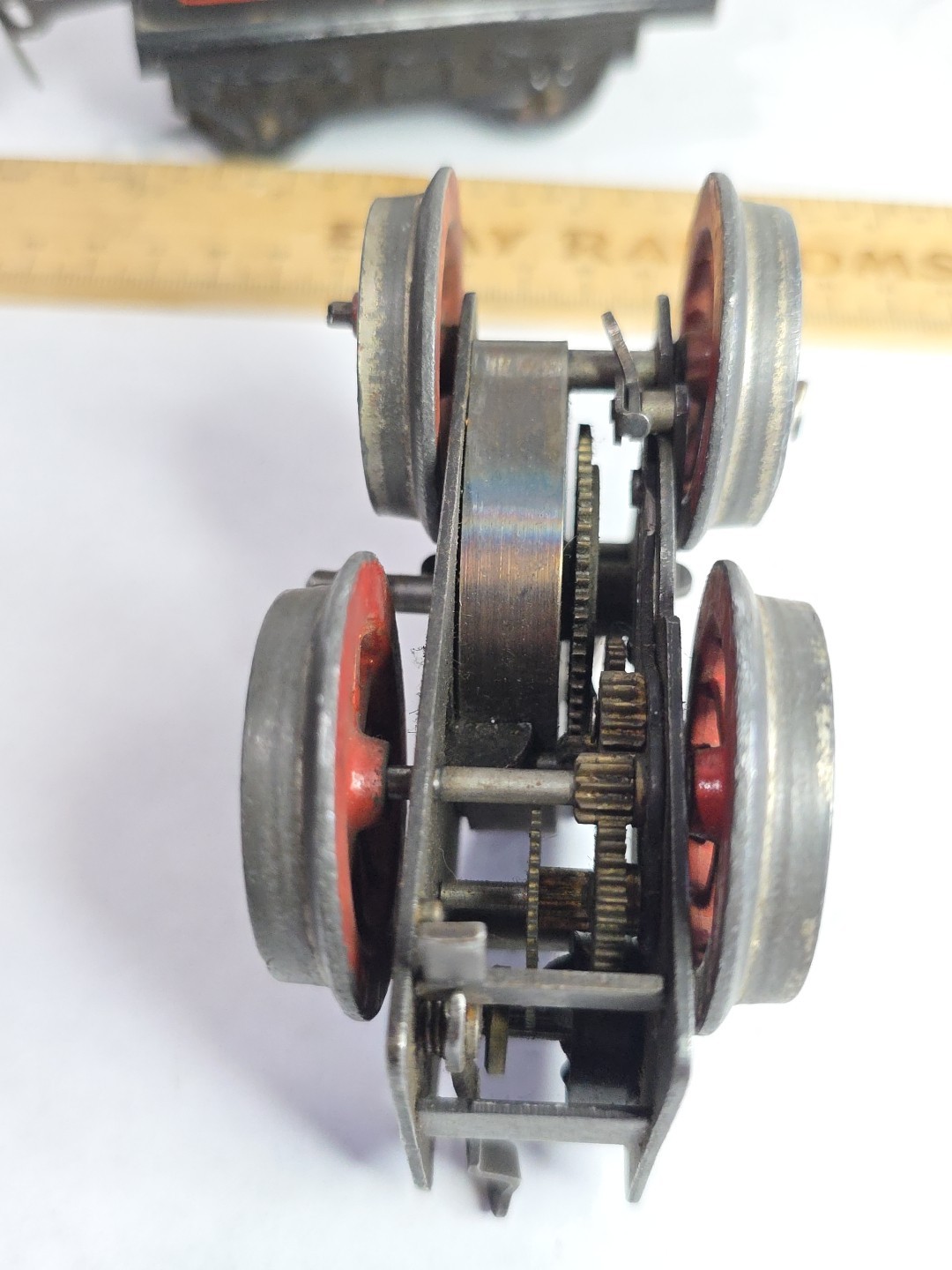 As Is Prewar Bing O Gauge Cast Iron Steam Loco Train Wind Up Tin Litho Tender