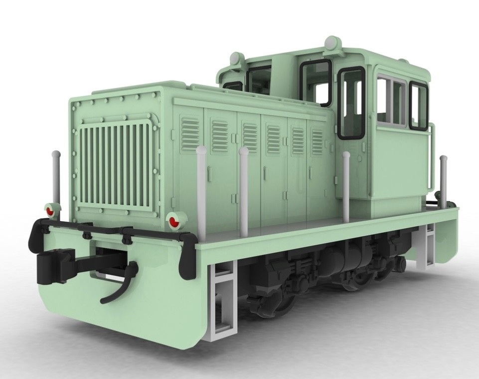 HO Scale Industrial Diesel Switcher Locomotive Kit H0 Plum Shunter Engine