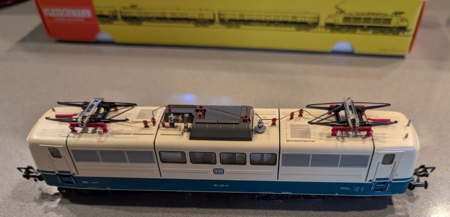 Fleischmann 4381 H0 DB BR 151 Electric Locomotive – Excellent Detail