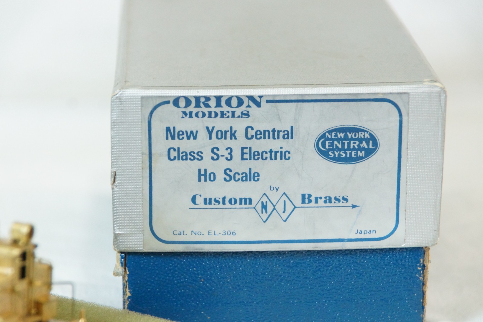 Vtg. NJCB Orion Models BRASS EL-306 New York Central S-3 Electric HO Gauge Boxed