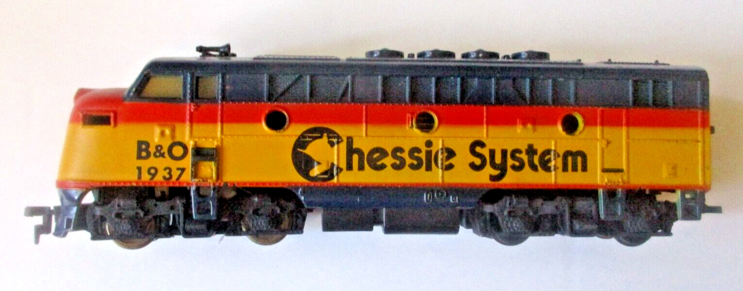 vtg – B&O CHESSIE SYSTEM – HO Scale Gauge Train – F7 Diesel Locomotive – A Unit