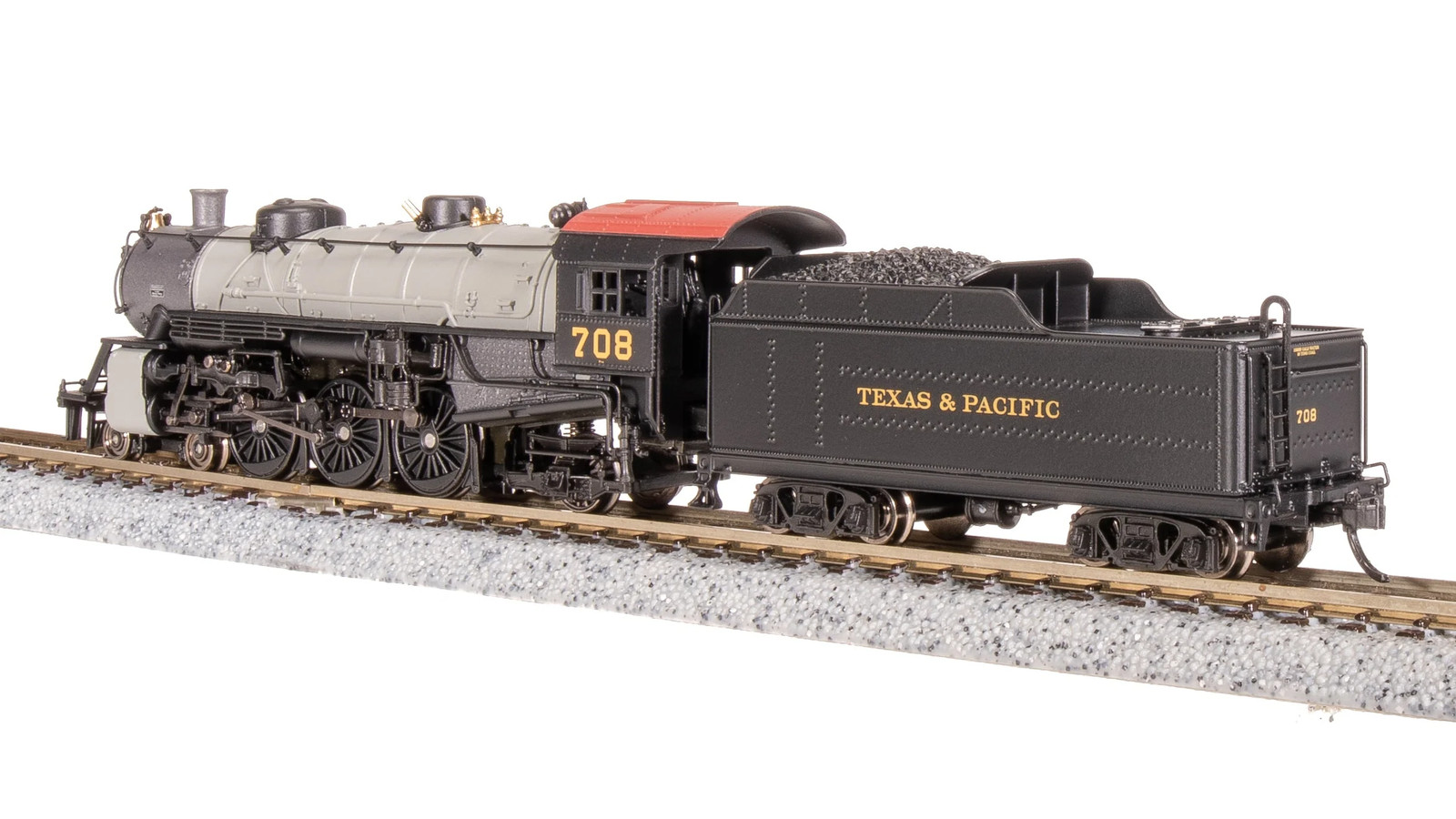 Broadway Limited Imports N 8010 Light Pacific 4-6-2, Texas and Pacific #708