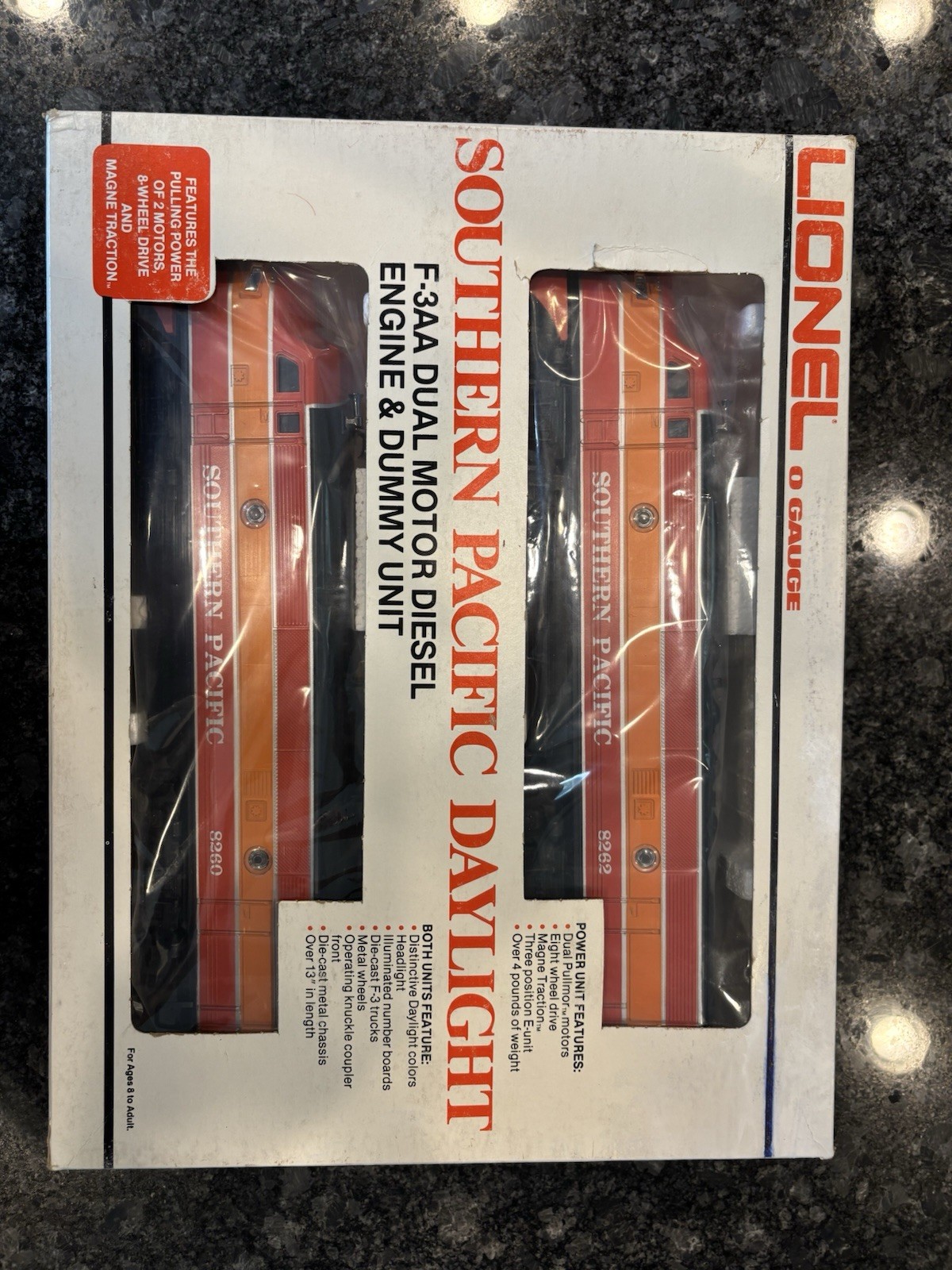 Lionel 8260 8262 F3AA SP Southern Pacific Diesels – Original Box