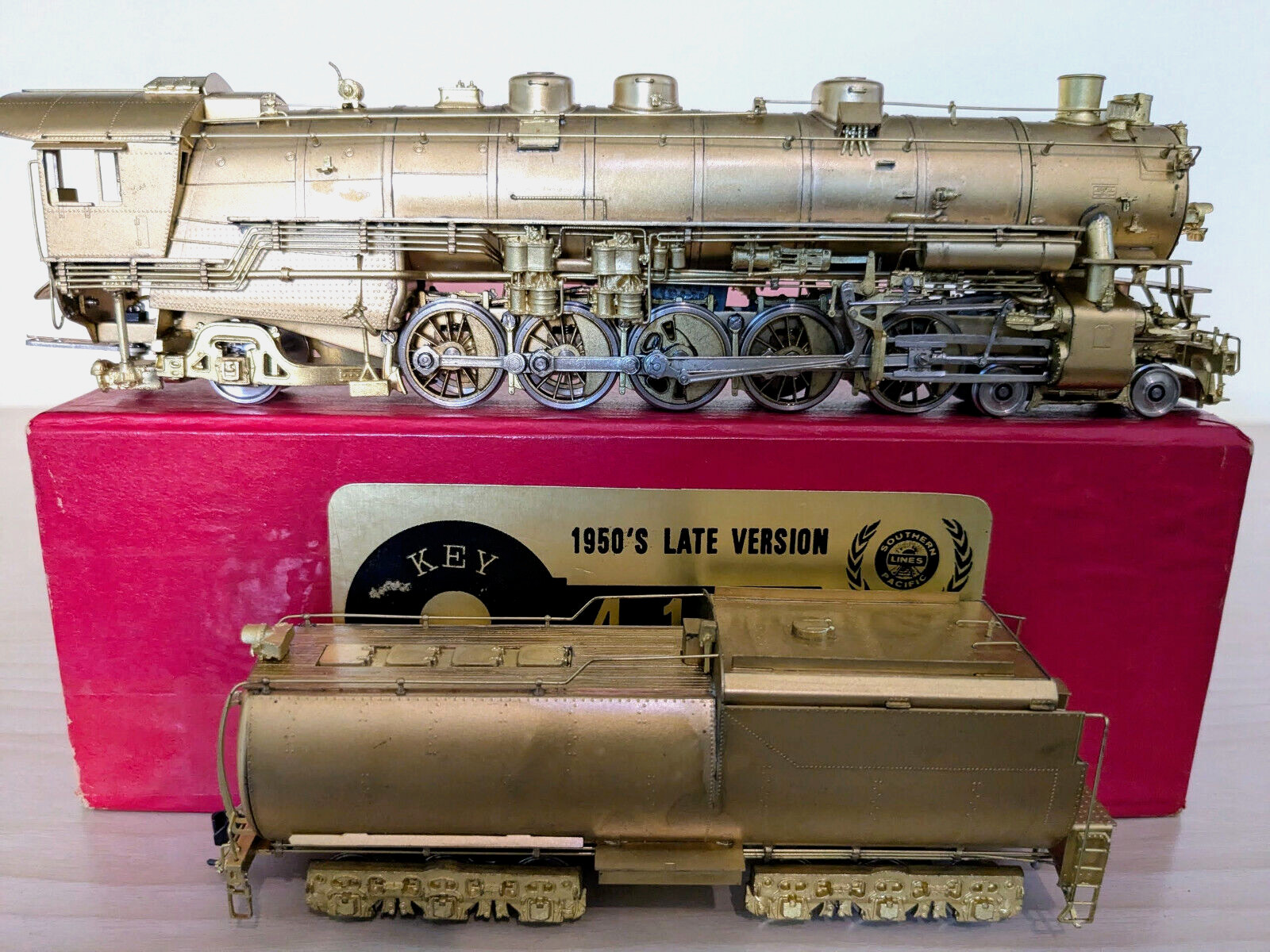 *1 OF ONLY 35! KEY “SUPER CLASSIC” BRASS SP 4-10-2 1950’s LATE VERSION HO *LNIB!