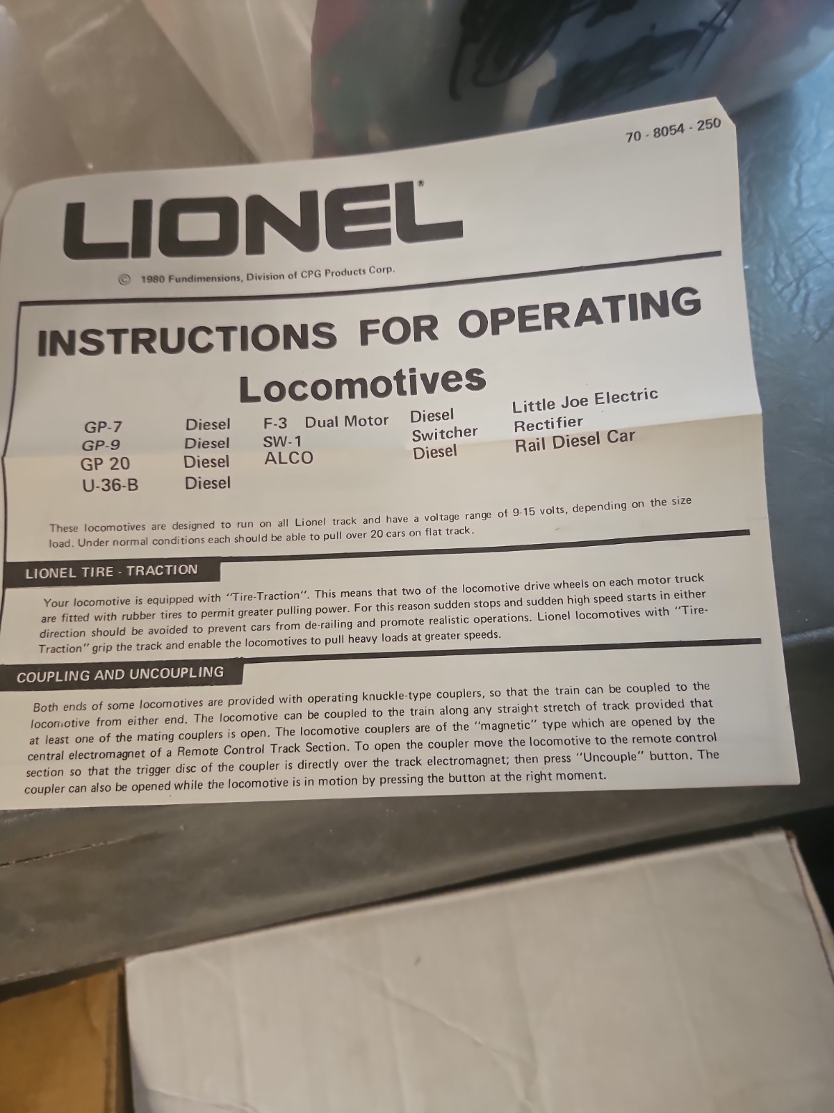 Lionel Florida East Coast Gp9power Diesel