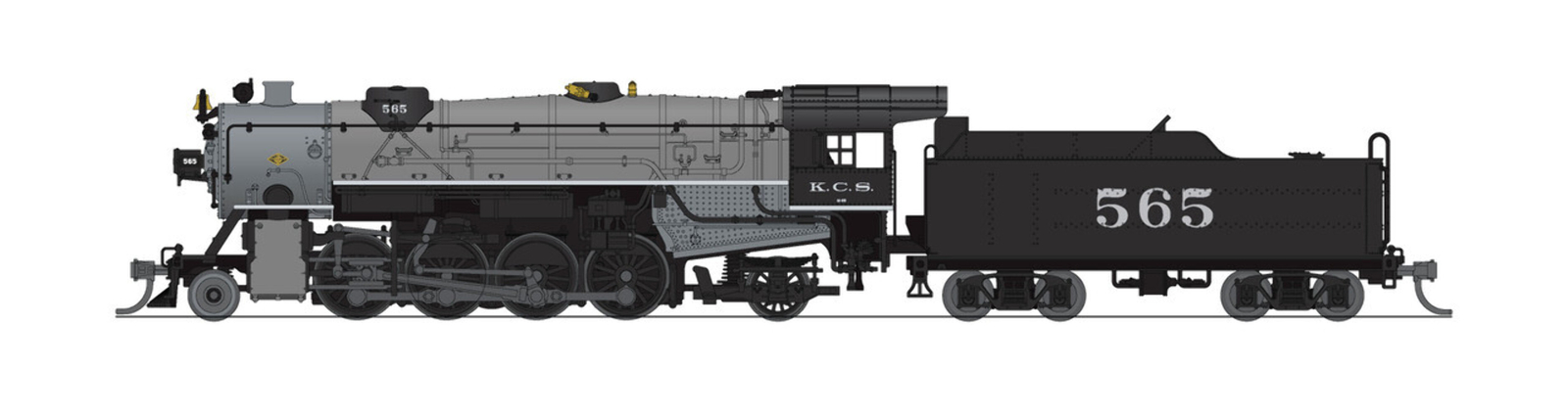 Broadway Limited 7834 N KCS USRA Heavy Mikado Light Gray Steam Locomotive #562
