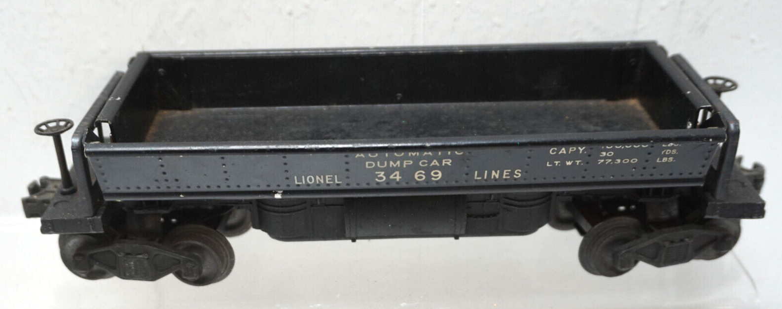 VINTAGE MARX 400 STEAM LOCOMOTIVE POSTWAR LIONEL 3469 AUTOMATIC DUMP CAR TRAIN