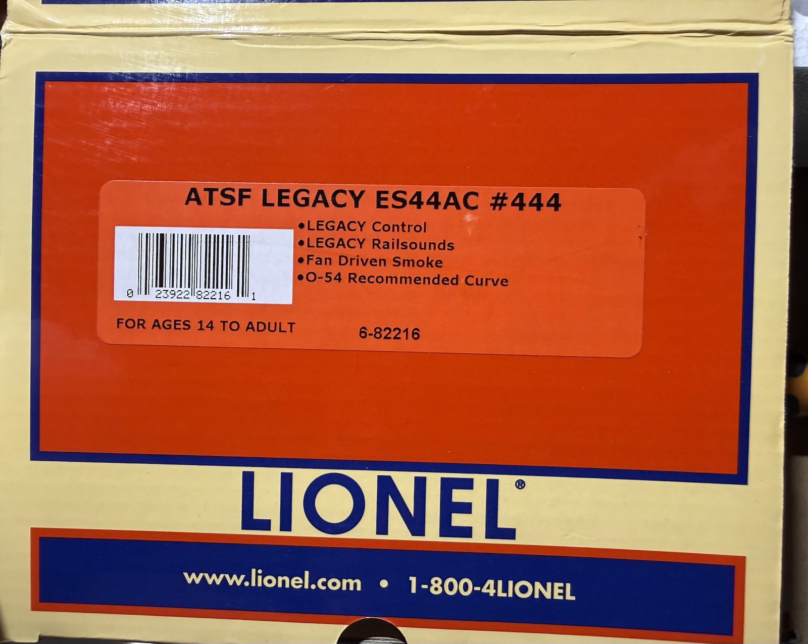 LIONEL 6-82216 SANTA FE “Warbonnet” LEGACY ES44AC Diesel Engine O-Gauge TESTED!!