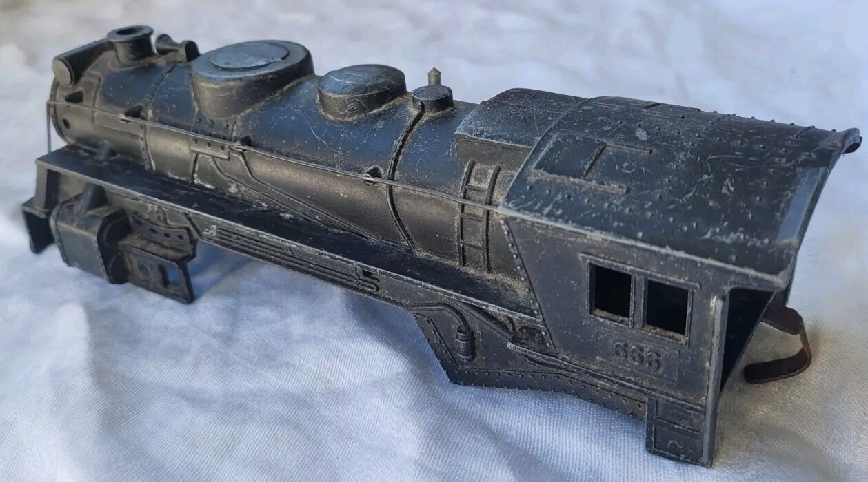Vintage Marx 1950’s Diecast Steam Locomotive 666 Junkyard Body Lot Of 2