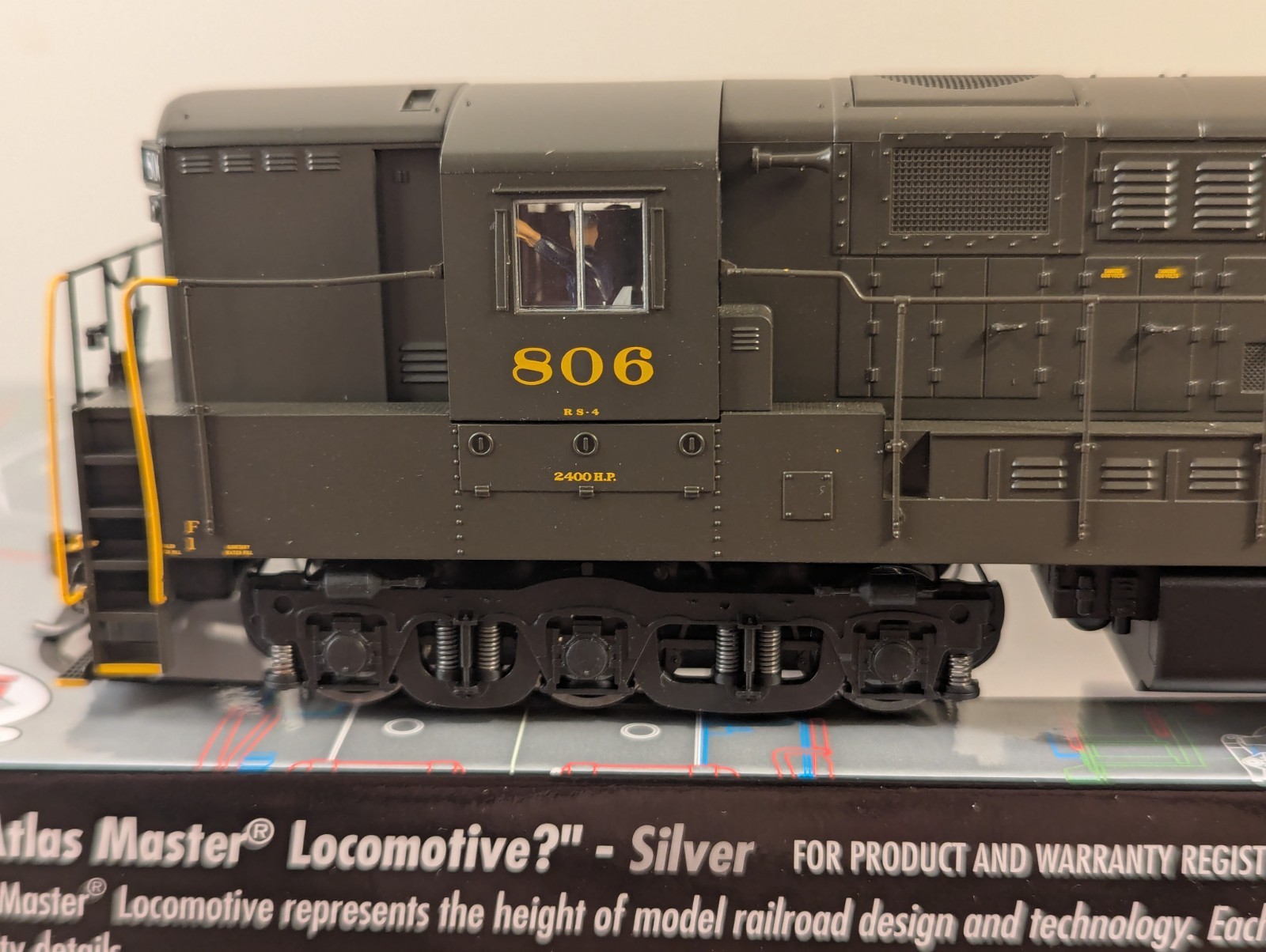 Atlas Master Silver Series HO Scale FM Trainmaster Reading #806 DCC Ready
