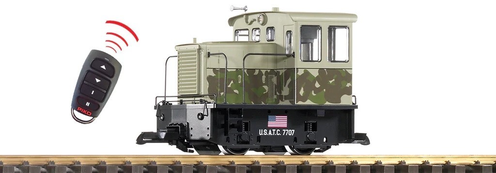 Piko 38511 US Army 25-Ton Diesel Loco Battery R/C W/Sound