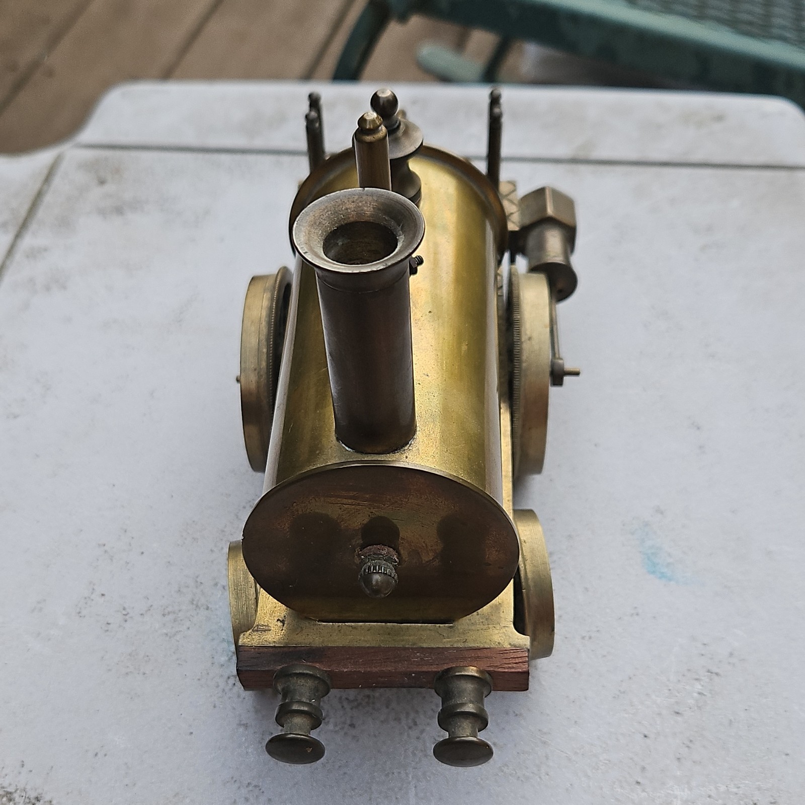 Steam Locomotive Brass Analog Unlettered