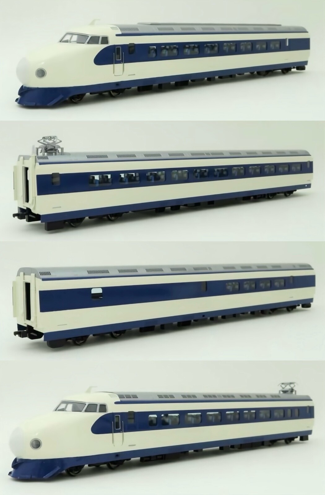 HO Scale KTM 0 Series Shinkansen/Bullet Train 4 Cars Set NIB H0 EMU Brass Model