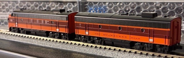 KATO N Scale MR EMD FP7A/F7B, #95A/95B Both Units with ESU LokSound, 106-0430-LS