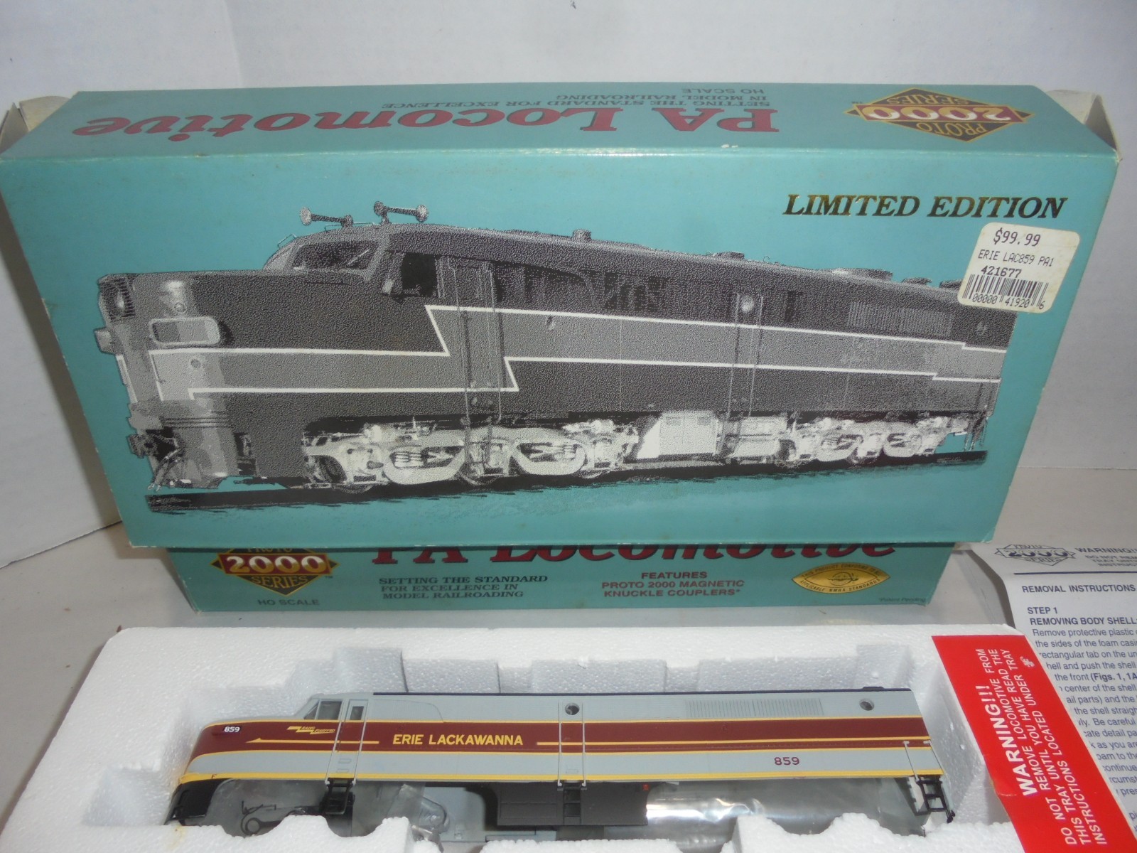 BACHMANN PROTO 2000 HO TRAIN ERIE PA DIESEL ENGINE & ORIGINAL BOX