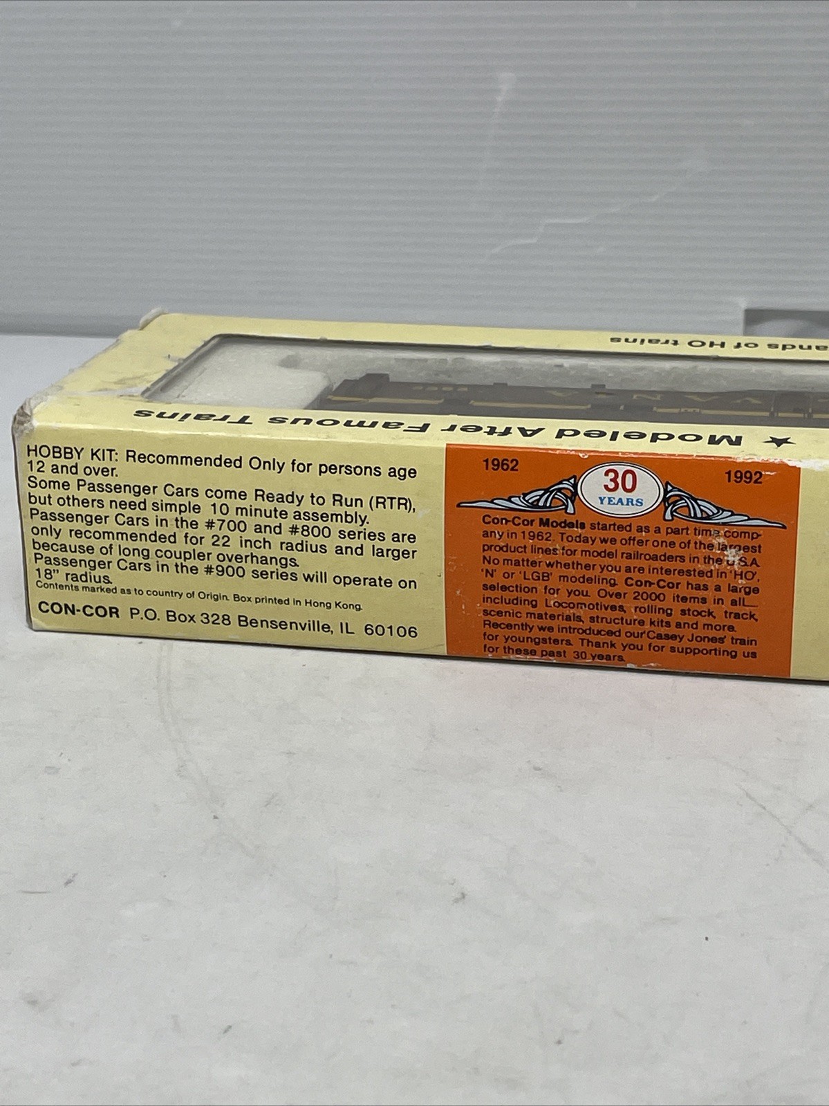 New Con-Cor HO Diesel Locomotive EMD E7 A-Unit Pennsylvania #5856 DUMMY OVP