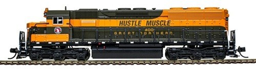 N ATLAS 40006014 SD45 GOLD Great Northern “Hustle Muscle” Rd# 400 DCC/Sound
