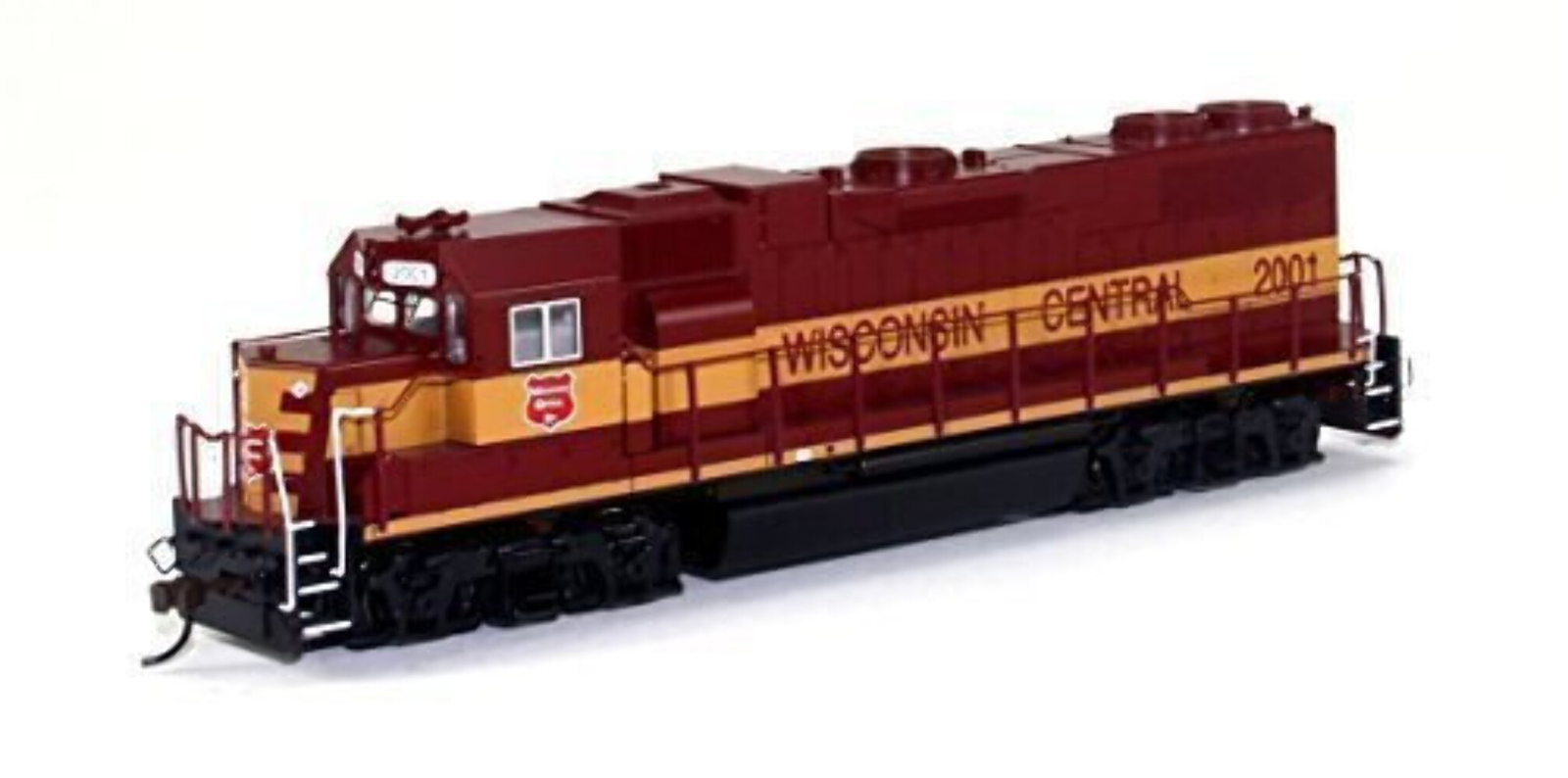 Bachmann 61712 HO Scale EMD GP38-2 #2001Diesel Wisconsin Central Locomotive