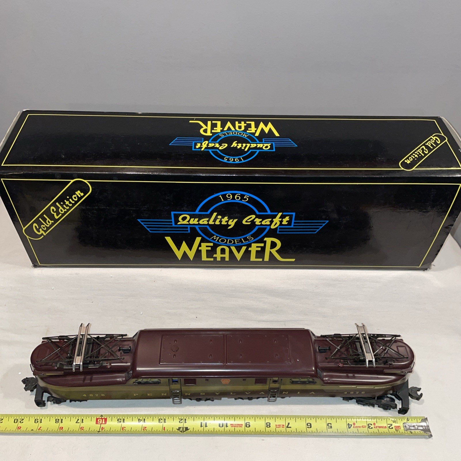 Weaver Pennsylvania RR BRASS GG-1 Tuscan Red 5-Stripe Electric Locomotive