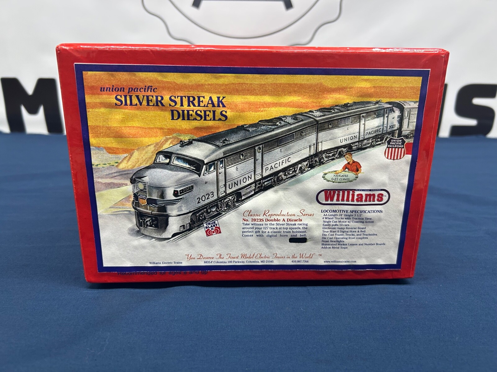 Williams Union Pacific (Silver) #2023 Alco AA Diesel Engine Set w/ True Blast 2