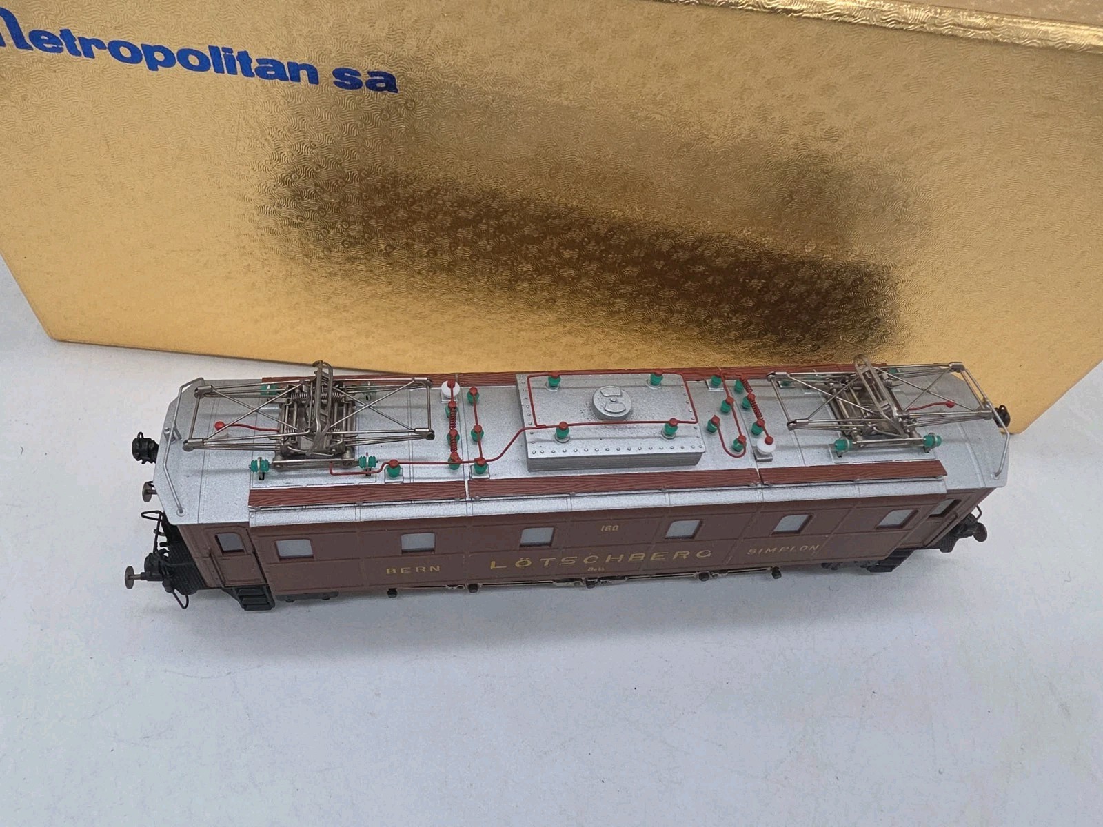 METROPOLITAN 701A BLS Be 5/7 Brown DC Electric Locomotive HO Prebuilt