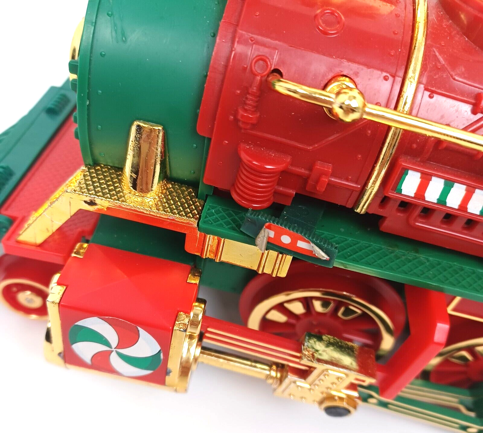 Vtg 1986 New Bright Christmas Special Express Locomotive FOR PARTS 13 1/2″ Long