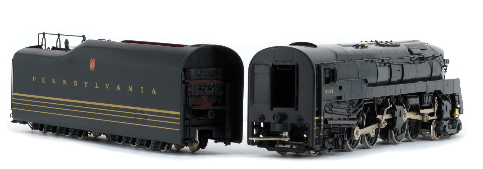 KEY IMPORTS CUSTOM SERIES #54 HO H0 BRASS PRR 4-4-4-4 T1 DUPLEX #5500 MODIFIED