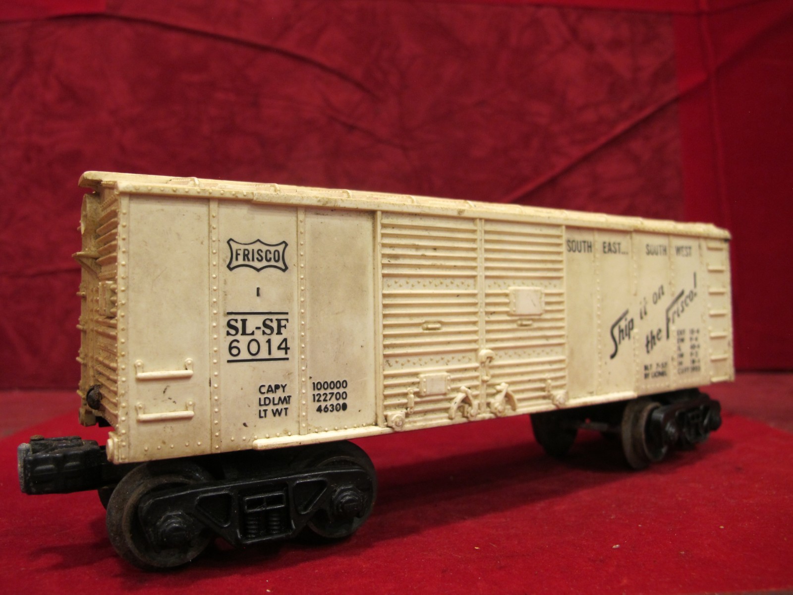 Lionel Ship It On The Frisco #6014 Boxcar.