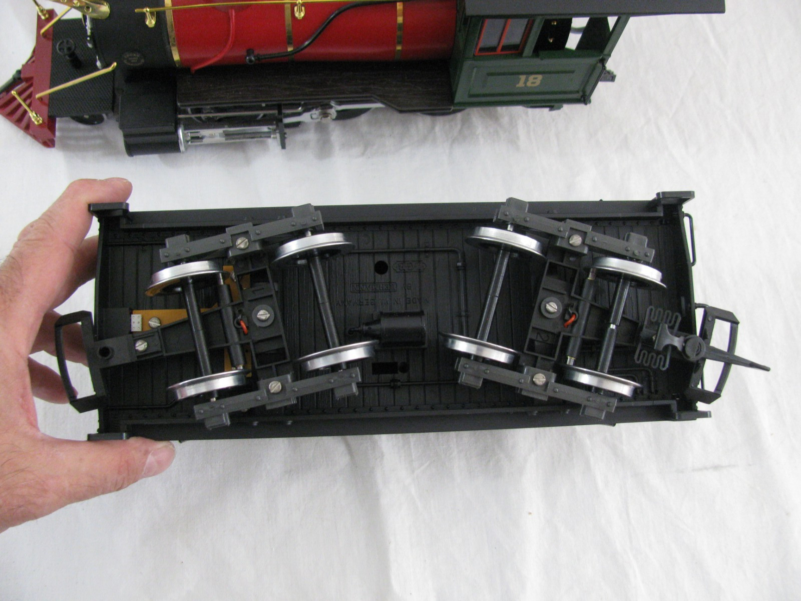 Vintage Lehmann LGB G Scale DSP & PRR 2-6-0 Mogul Steam Locomotive #2018D EX