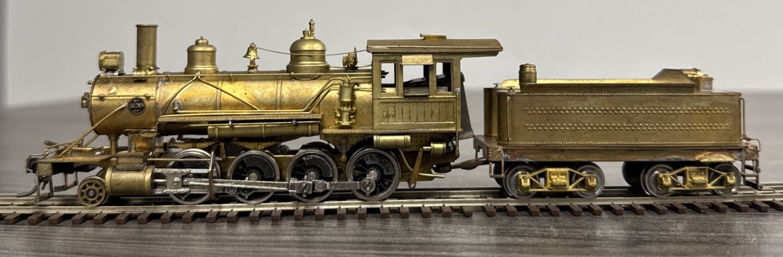 Pacific Fast Mail HO Brass Consolidation MA & PA 2-8-0 Unpainted/Tested/Used!