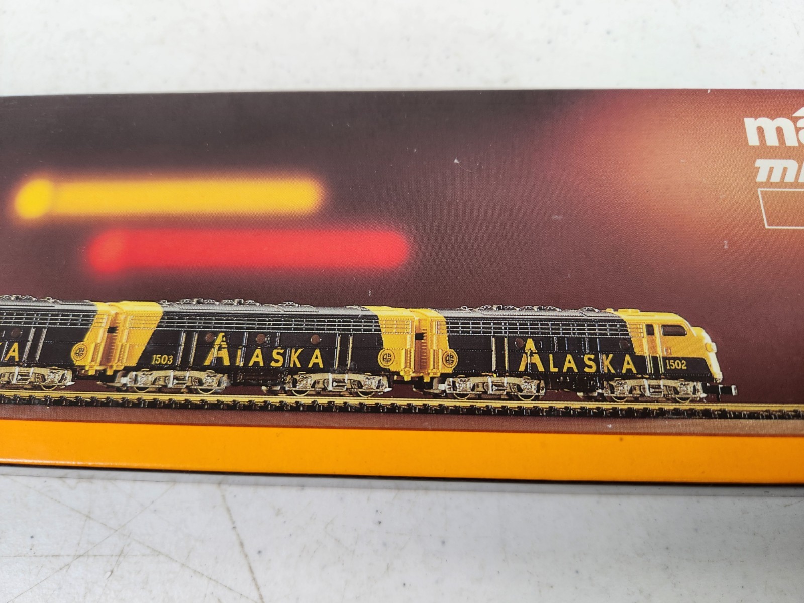 Marklin Mini-Club 8819 F7 A/B/A Engine set Alaska Z Scale With Original Box!!