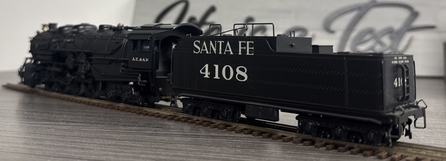 Pacific Fast Mail HO Brass Berkshire AT&SF 2-8-4 #4108 Custom Painted & Tested!