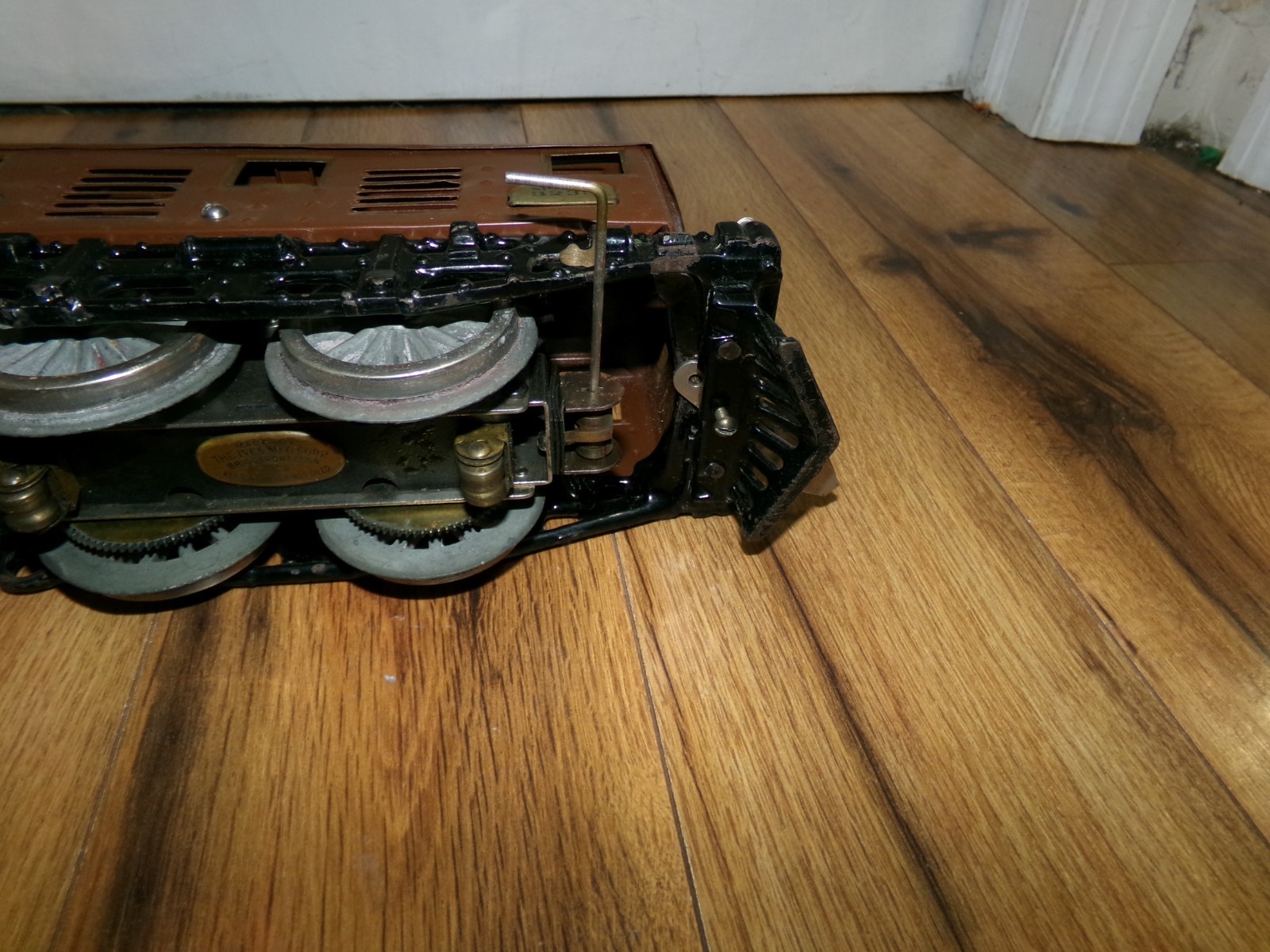 ***UNTESTED** Antique Ives #3235 Railway Line Electric Brown Loco Standard Train