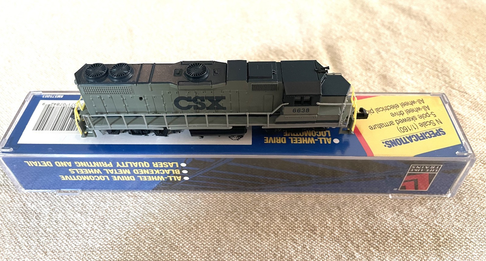 Life-Like N GP38 CSX #6638 #7842 Locomotive Original Box Excellent Condition