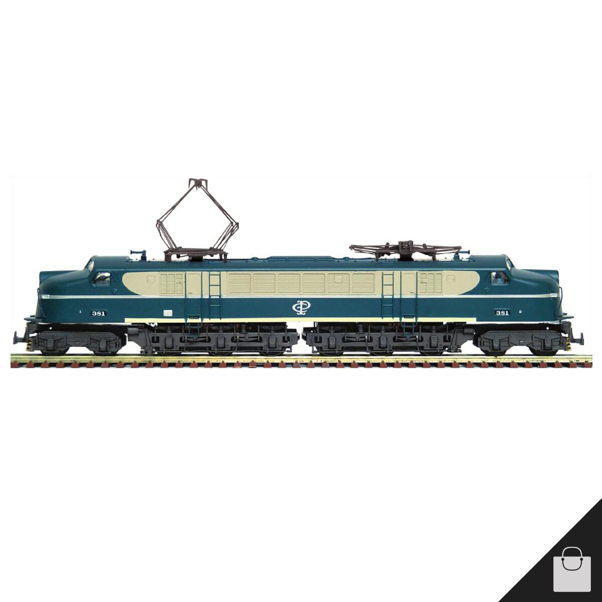 Frateschi Electric Locomotive GE 2-C+C-2 V8 CPEF Phase II 3050 HO Train 1:87