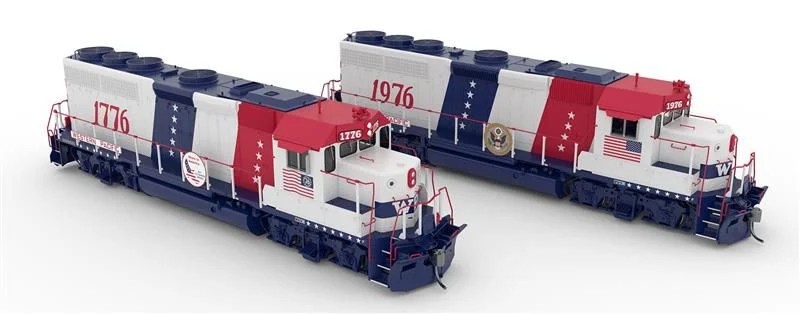 Rapido HO Scale ~ EMD GP40 ~ Set of 2 ~ Western Pacific ~ DCC Sound ~ 40560
